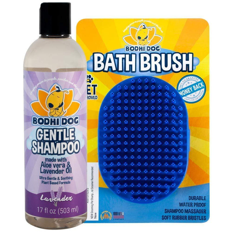 Bodhi Dog Grooming Shampoo Brush + Soothing Gentle Puppy Shampoo 17oz Bundle - PawsPlanet Australia