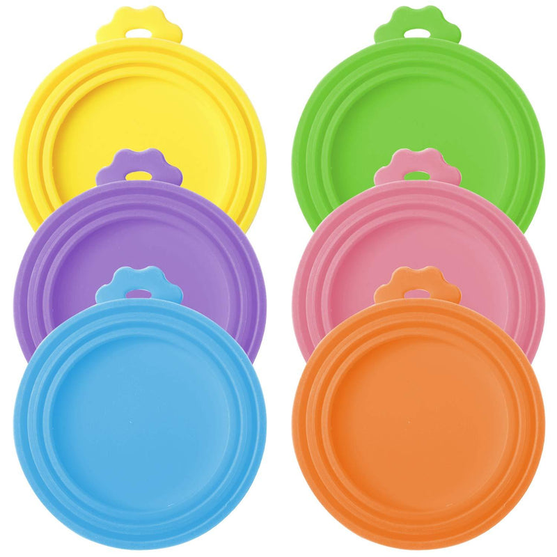 Can Lids Pet Food Can Lids,6 Pieces Universal BPA Free Silicone Can Lids Covers for Dog and Cat Food,One Can Lids Cover Fit Most Standard Size Canned Dog Cat Food - PawsPlanet Australia