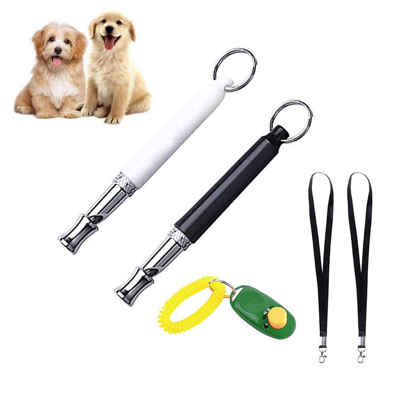 DIQC Dog Training Whistles Dog Whistles for Recall Dog Clicker and Whistle to Stop Barking Ultrasonic Train Whistle with Lanyard Clicker Adjustable Frequencies Sheepdog Whistle Cat Whistle - PawsPlanet Australia