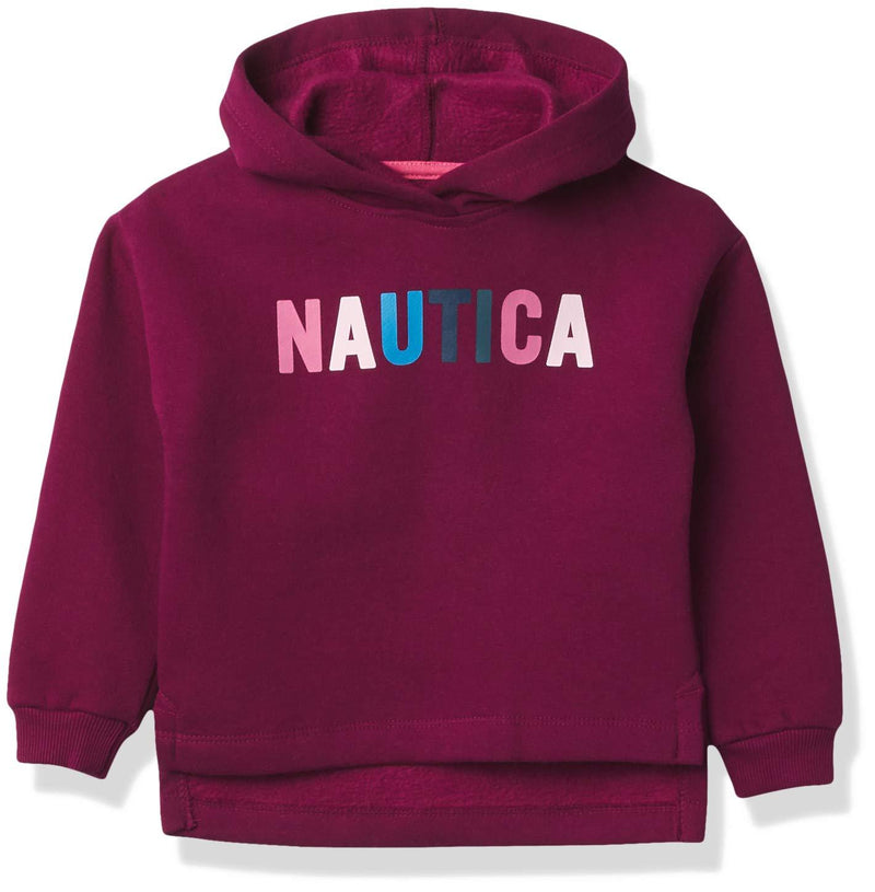 Nautica Girls' Long Sleeve Fleece Hoodie 2T Cranberry Fall 20 - PawsPlanet Australia