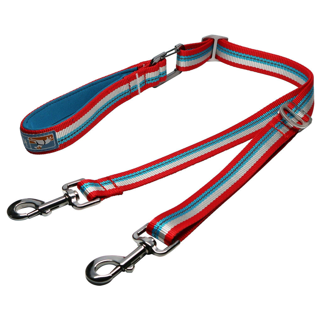 [Australia] - Kurgo Two Control Point Leash | No Pull Training Leash for Dogs | Pet Traffic Lead | Double Dog Leash | Adjustable | Reflective | Tangle-Free | Comfortable Handle | Walk About Training Reins 