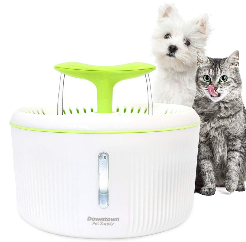 Downtown Pet Supply Dog Cat Automatic Pet Drinking Fountain, Ultra Quiet Water Dispenser Dual Nozzle Options with Filter Included for Cats and Dogs - PawsPlanet Australia