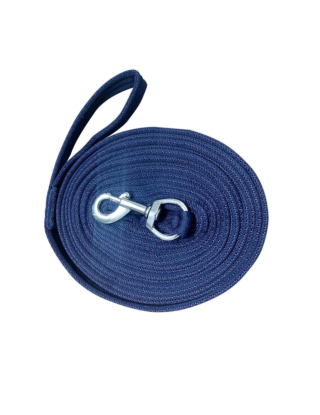 Avon EQUINE HORSE LUNGING REINS SOFT NYLON TRAINING AID LUNG LINE LUNGING ROPE IN VARIOUS SIZE & COLOR Navy 8.00 MTR - PawsPlanet Australia