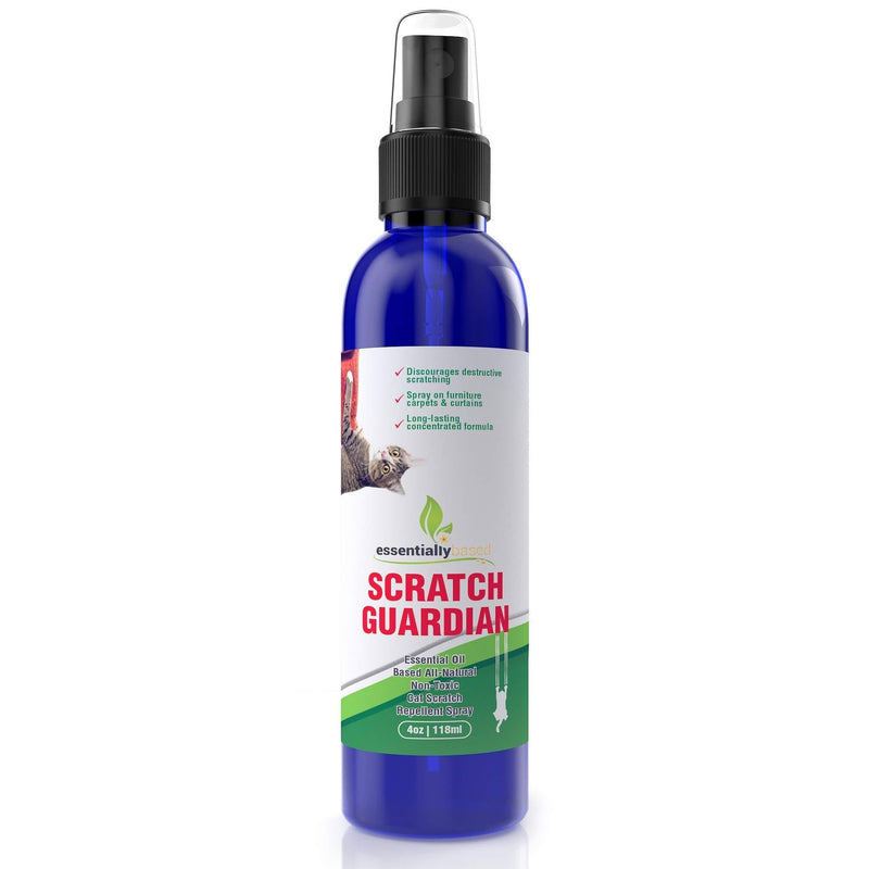 Cat Deterrent Spray for Scratching - 4oz Natural Non-Toxic Anti Scratch Cat Spray for Scratching - Protect Your Furniture, Carpet and Plants - Perfect No Scratch Spray for Cats - Made in USA - PawsPlanet Australia