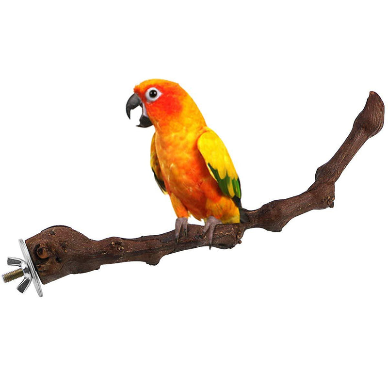 Sc0nni Wood Bird Stand Perch, Natural Wild Grape Stick Paw Grinding for Your Favorite Bird and Small Animal Not Bifurcation - PawsPlanet Australia
