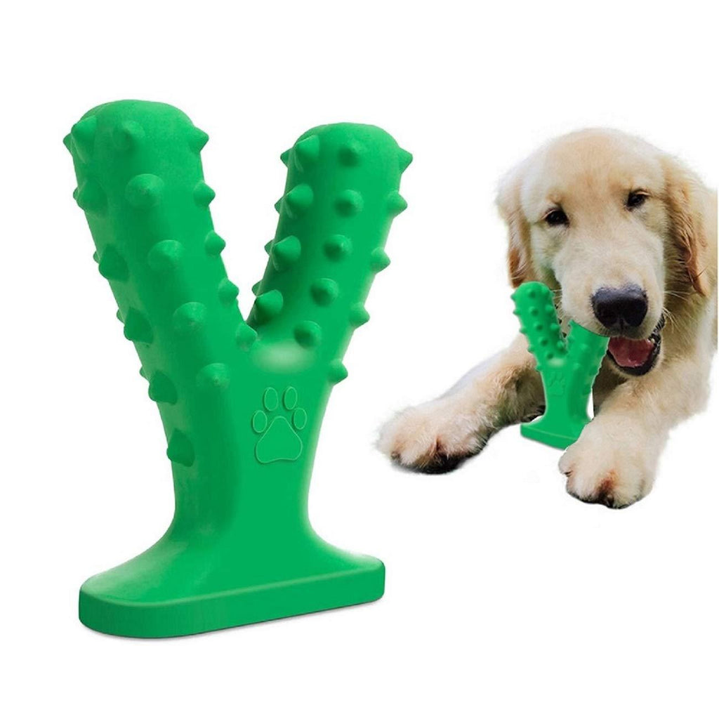 [Australia] - vnice Dog Toys,Squeaky Plush Toys,3 Nearly Indestructible Cotton Chewing Rope,2 No Stuffing Fox,Raccoon,Set Toys, for Small Medium Large Aggressive Chewers green-1 