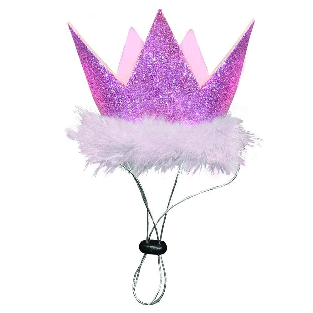 H&K Party Crown | Pink (Small) | Crown for Dogs and Cats | Adjustable Strap for Comfort and Stability | Perfect for Birthday Party, Adoption Celebration or Gotcha Day Photos - PawsPlanet Australia