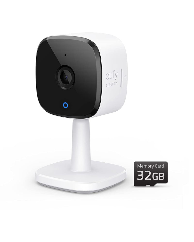 eufy Security Solo IndoorCam C24, 2K Security Indoor Camera, Plug-in Camera with 32GB microSD Card, Wi-Fi, Human and Pet AI, Voice Assistant Compatibility, Night Vision, Homebase not Compatible - PawsPlanet Australia