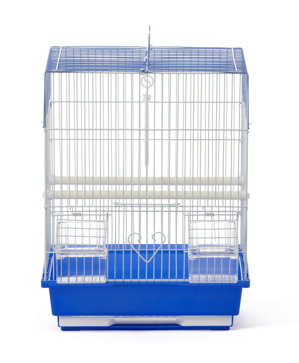 Prevue Pet Products Flat Top Economy Bird Cage Blue and White 31991 - PawsPlanet Australia