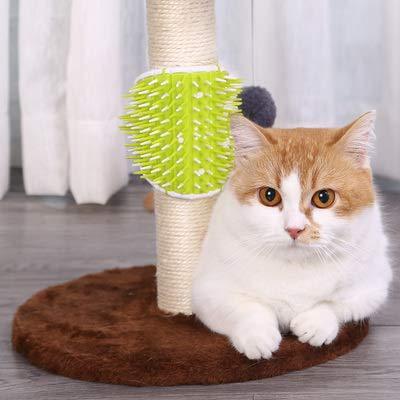 All for Paws 2 in 1 Corner Shelf pet Grooming Brush Back Scratcher Self Massage Tool for Long & Short Fur Kitten Cats Dogs with Massage Particles, Removes Loose Hair & Tangles,Skin Friendly 2 in 1Cat Corner Groomer - PawsPlanet Australia