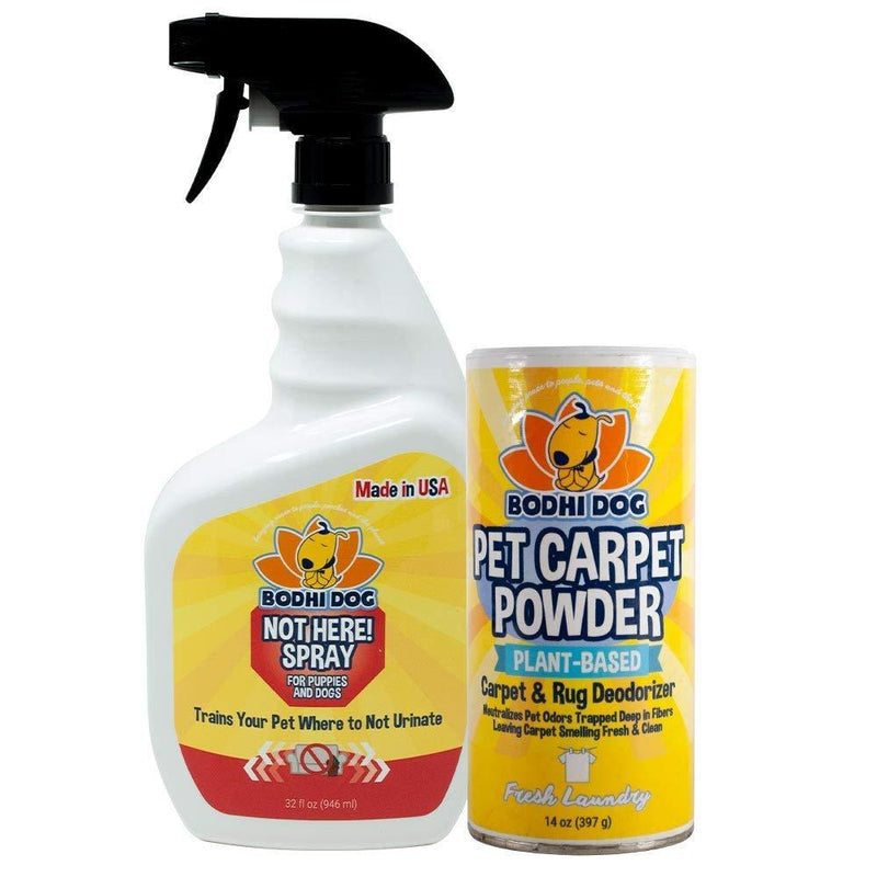 Bodhi Dog Not Here Spray 32oz + Carpet Powder Bundle - PawsPlanet Australia