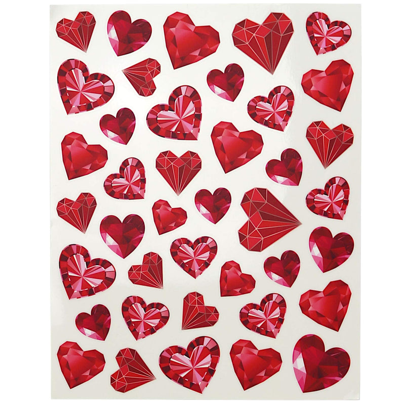 Iconikal Static Cling Window Decorations, Love Diamond Hearts, 200-Count - PawsPlanet Australia
