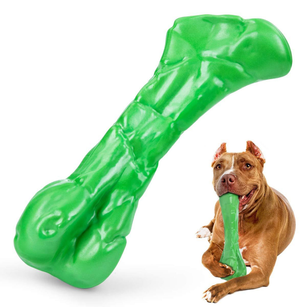 [Australia] - Tikaton Dog Chew Toys for Aggressive Chewers Large Breed, Tough Dog Toys Dog Teething Toys, Beef Flavor, Hard Nylon Material 