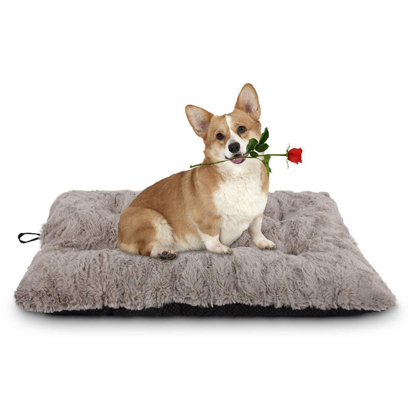 [Australia] - JOEJOY Dog Bed Crate Pad, Anti Slip Pet Mattress Tufted Kennel Sleeping Mat 24/30/36/42 Inch Washable for Large Medium Small Dogs and Cats 23''x18'' 