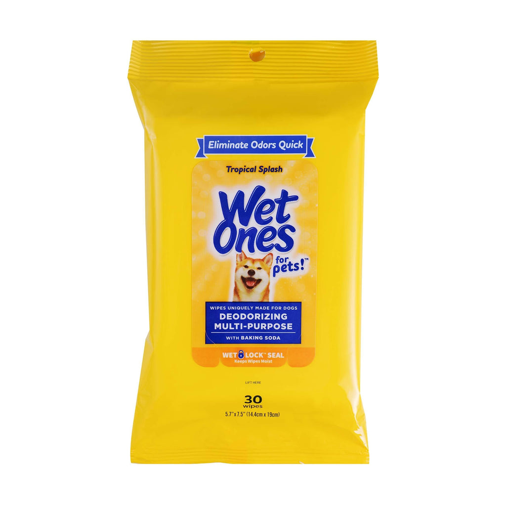 Wet Ones Deodorizing Multi-Purpose Dog Wipes 30 Count - 1 Pack - PawsPlanet Australia