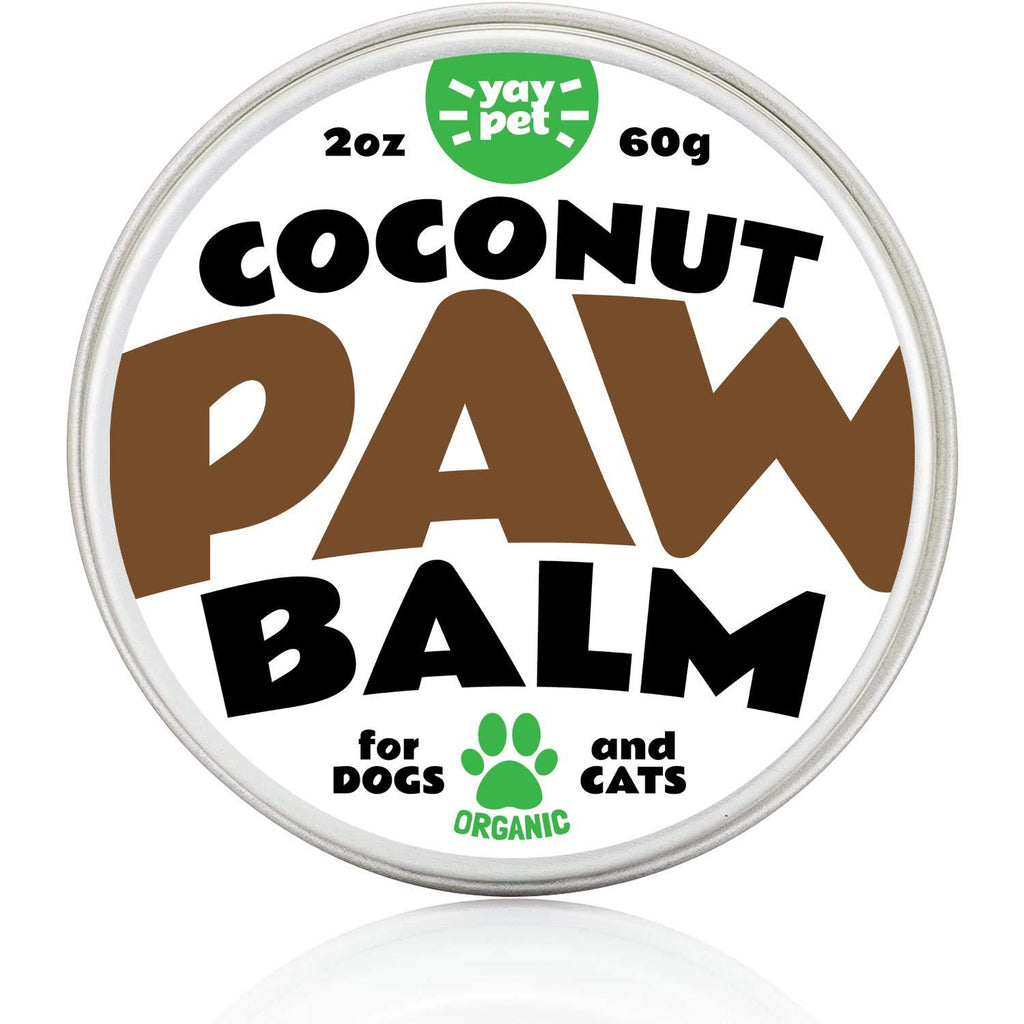 [Australia] - YAY PET Dog Paw Balm Wax Soother & Moisturizer Cream with Natural Food-Grade Coconut Oil, Organic Shea Butter & Beeswax - 2 oz - Healing Protector for Cracked Dog Paws, Snout & Elbows 