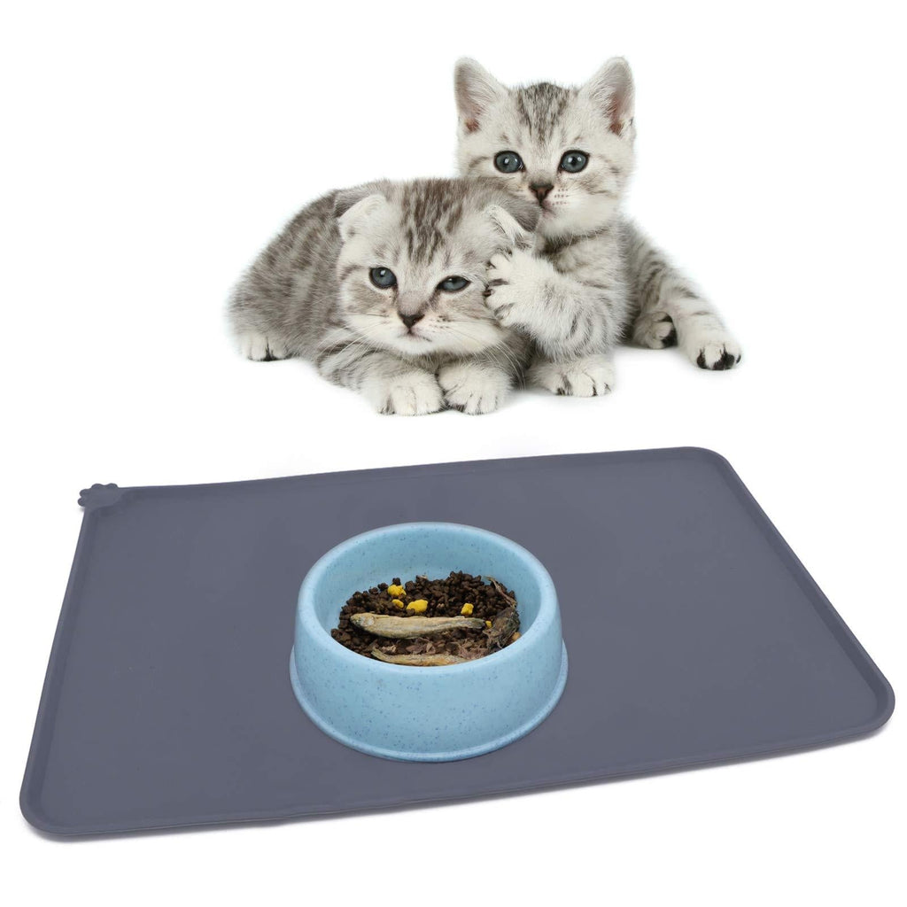 [Australia] - Wqixu Pet Food Mats Waterproof Anti-Slip Silicone Pet Bowl Drinking Mat Feeding Mats for Dog and Cat Non-Toxic Pet Supplies 