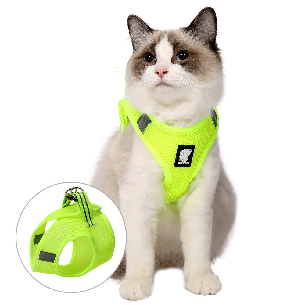 [Australia] - Glorisun Breathable Harness for Pet, Adjustable No Pull Harness for Dog & Cat, Dog Vest with 2 Leash Clips XS(Chest:9.84"-11.81"; Weight:3.30lb-5.51lb) Fruit Green 