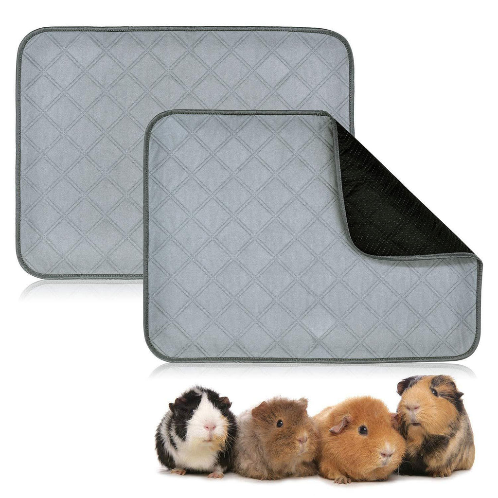 [Australia] - BWOGUE Guinea Pig Fleece Cage Liners, 2 Pack Washable Guinea Pig Pee Pads, Waterproof Reusable& Anti Slip Guinea Pig Bedding Super Absorbent Pee Pad for Small Animals 