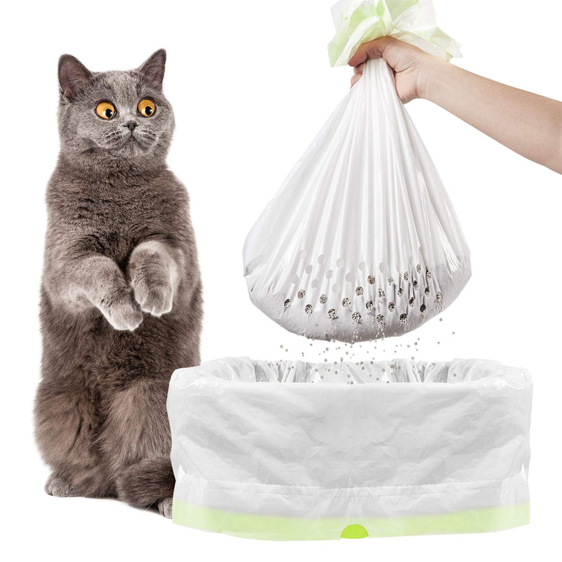 [Australia] - Adou-Cat Litter Box Liners Sifting-Cat Litter Bags -Quick Cleaning-Drawstring-Durable- Odorless-1 Bag of 7… Small 