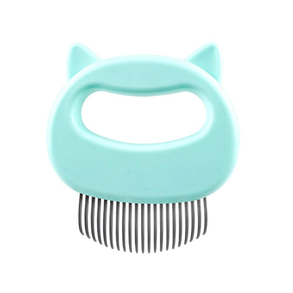 [Australia] - N/P Relaxing Cat’s Comb Massager, Cat Brush with Extra Soft Silicone Pins – Grooming & Shedding Massage Brush for Short & Long Hair -Promote Blood Circulation Green 