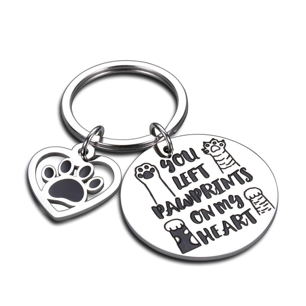 [Australia] - Pet Memorial Keychain for Loss of Dog Cat Sympathy Gifts for Dog Mom Men Remembrance Key Chain Jewelry for Women Men Friends Kids Coworker Family Dog Cat Passed Away Gifts 