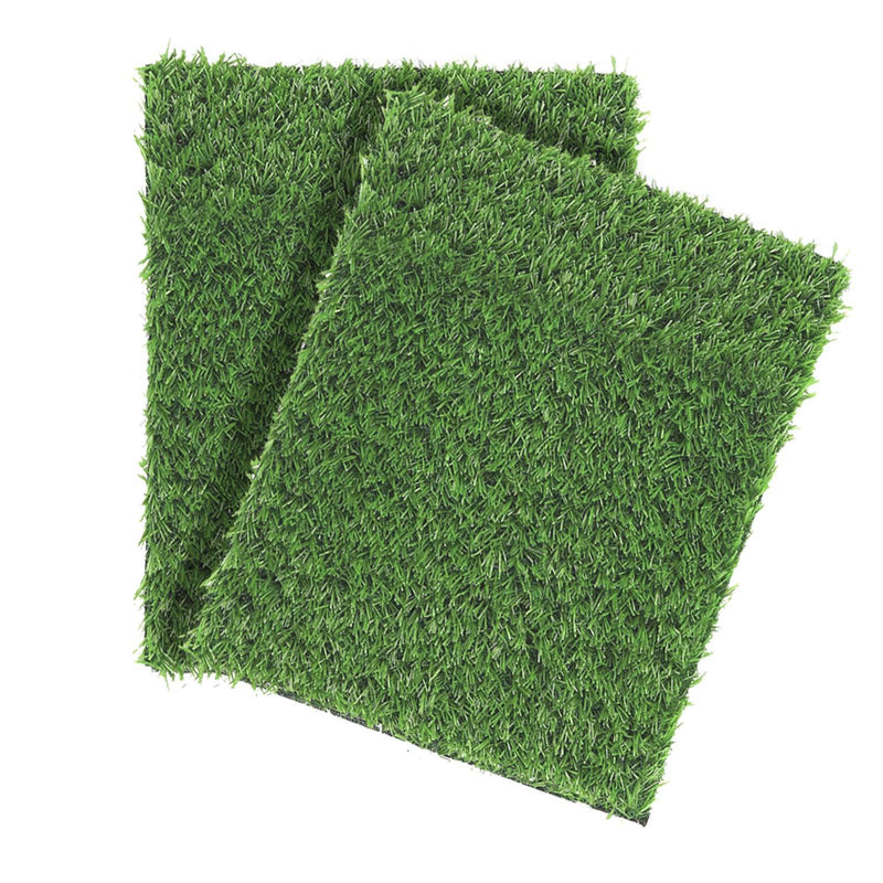 STARROAD-TIM Artificial Grass Turf Dog Grass Puppy Potty Trainer Bathroom Replacement Fake Mat Drainage Holes Use for Indoor and Outdoor-2 Pack 14.96in*19.68in - PawsPlanet Australia