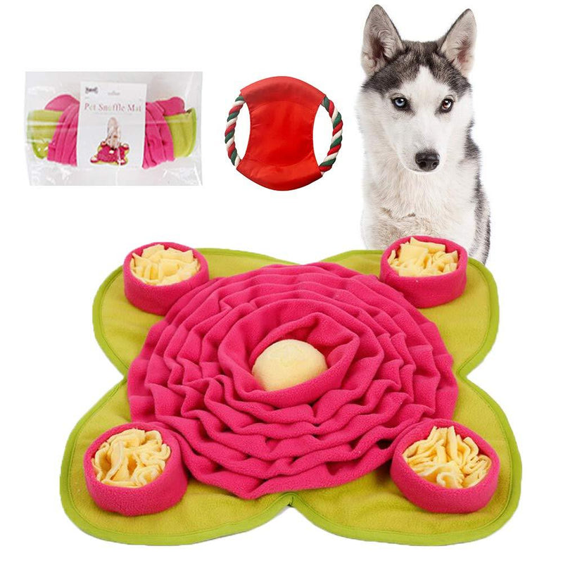 [Australia] - U/N Snuffle Mat for Dogs Large，Dog Puzzle Toys，Dog Snuffle Mat Boredom Medium Small Cat Pet Machine Washable Indoor Game Feed Treat Food Interactive Dispensing (Green) 
