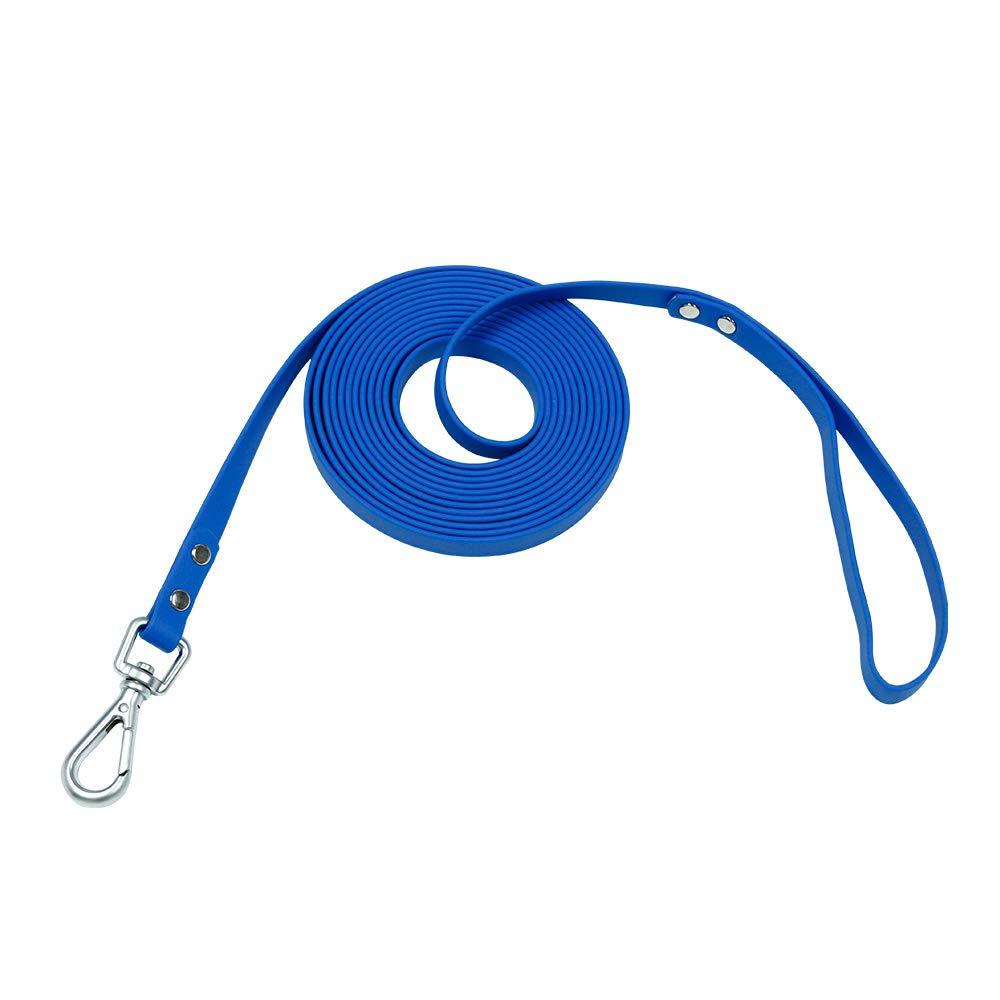 Nimble Waterproof Dog Leash Lead Durable Training Rope Outdoor Long Leash 5ft 10ft 13ft 16ft 30ft 50ft Great for Training, Beach, Yard, Play, Camping 5 feet Blue - PawsPlanet Australia