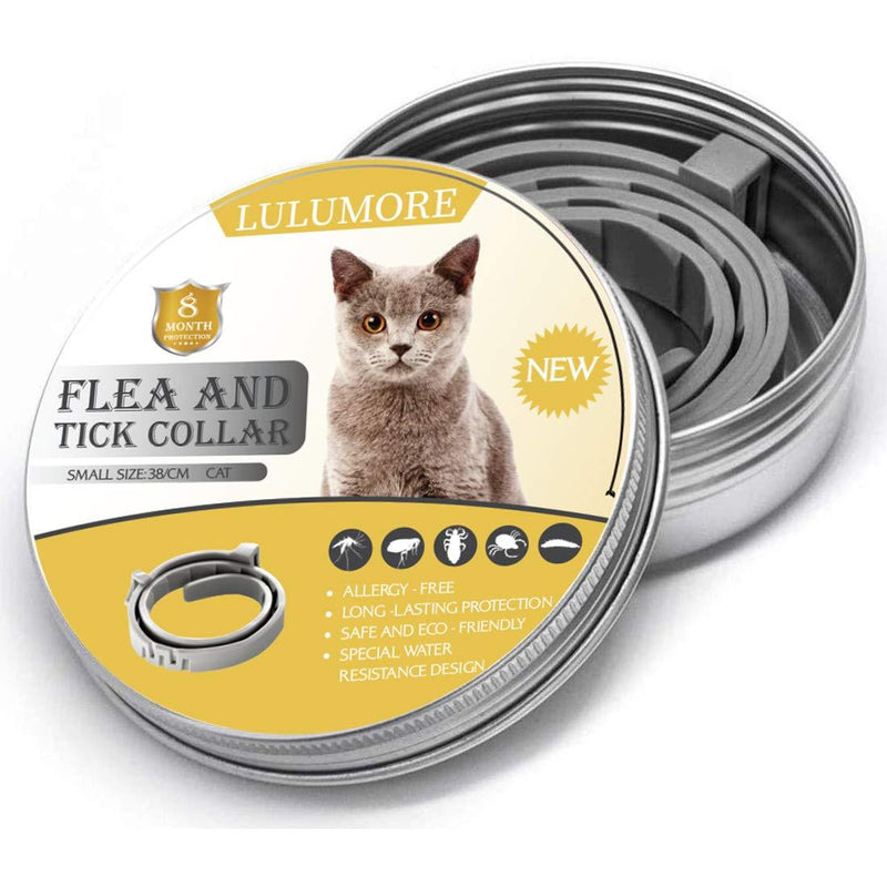 [Australia] - LULUMORE 1pcs Flea&Tick Collar for cat, Made with Natural Plant Based Essential Oil, Safe and Effective Repels Fleas&Ticks. 