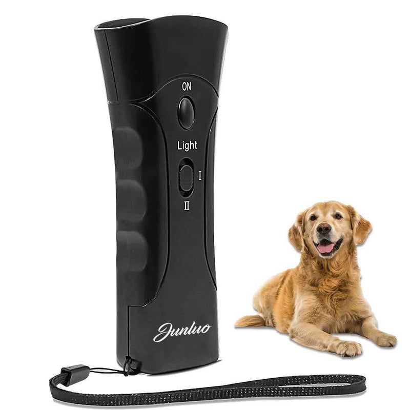 [Australia] - Dog Barking Deterrent Devices, 3 in 1 Handheld Ultrasonic Dog Bark Deterrent and Trainer with Dual LED Light and Wrist Strap, Anti Barking Device for Safe Use Indoor & Outdoor 