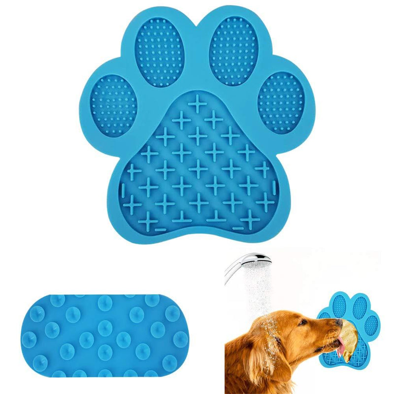 [Australia] - Lick Mat for Dogs | Slow Feeder | Dog Lick Mat for Anxiety | Dog Lick Pad for Treats & Grooming | Use in Shower and Bath With Super Suction Cup Holds on Wall and Floor | Great for Pet Training 