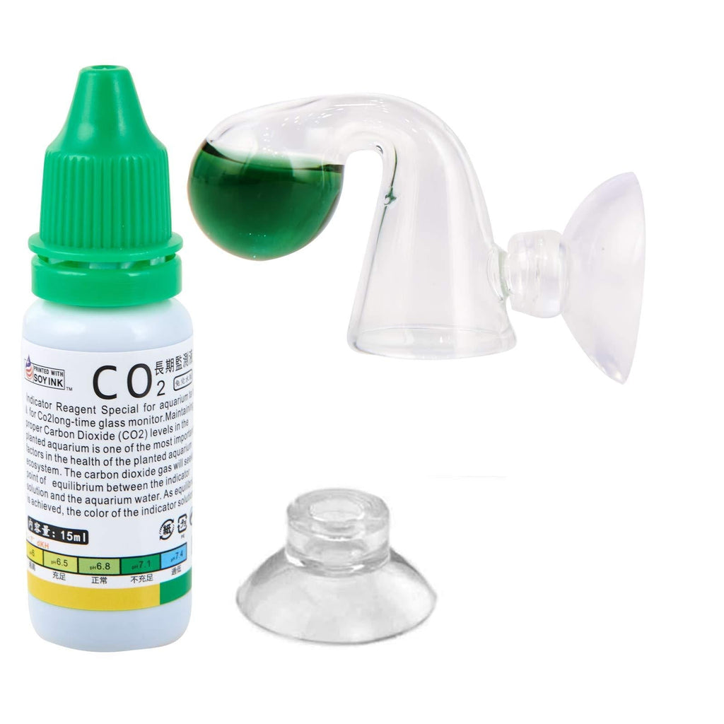 [Australia] - ZRDR Glass Drop Checker Kit with 15ml Co2 Checker Solution The Most Accurate Monitoring of Planted Tank Co2 Levels 