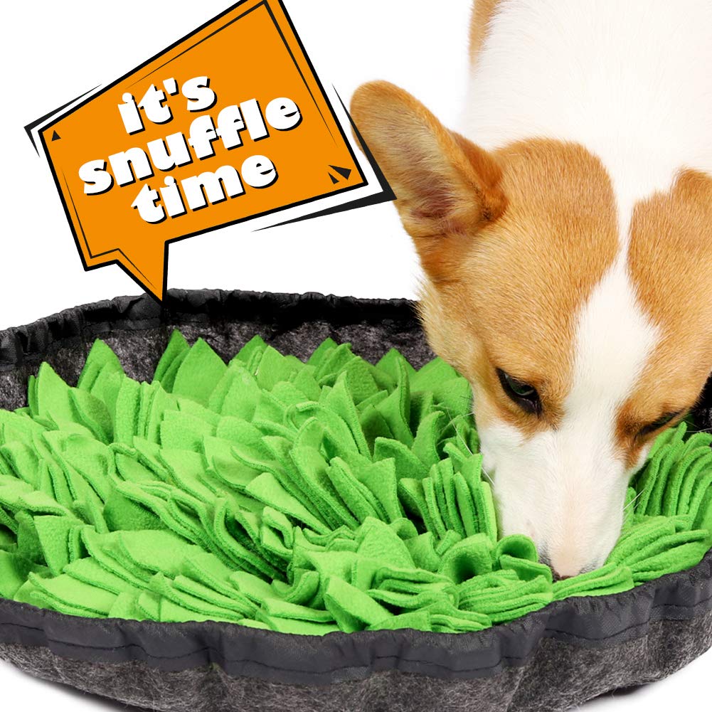 [Australia] - PetFun Snuffle Mat for Dogs, Dog Treat Dispenser Dog Toys for Large Small Dogs Nosework Mat for Dogs Treat Puzzle Dog Snuffle Feeding Mat Interactive Blue 