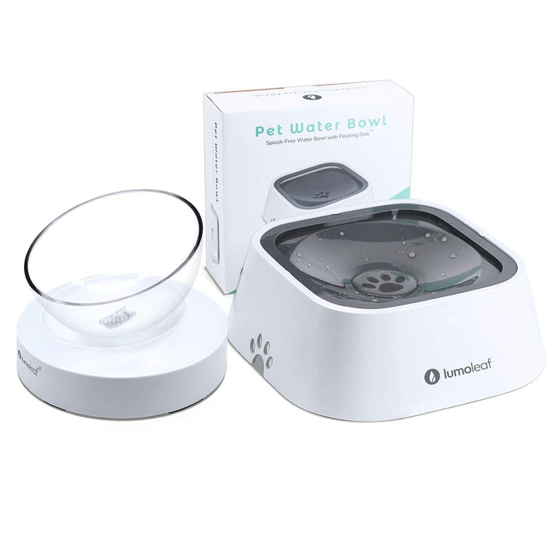 LumoLeaf No Spill Water Bowl for Dogs + Raised Dog Cat Bowl, No-Spill & Elevated Cat Food and Water Bowl Set, Indoor Pet Feeder and Waterer Accessories, Dishwasher Safe. - PawsPlanet Australia