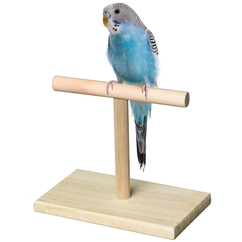 [Australia] - BLUECHARM Bird Training Stand, T Shape Bird Table Top Playstand for Conures Parakeets Lovebirds Cockatiels 