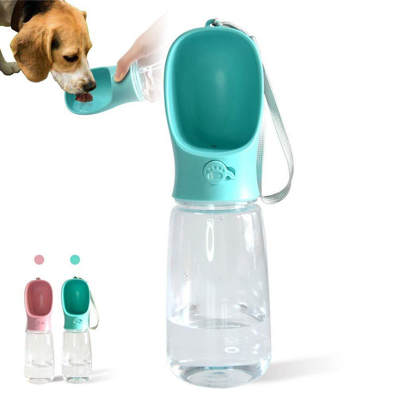 [Australia] - Banriwowi Dog Water Bottle,Portable Pet Water Dispenser for Walking, Puppy Travel Kettle, Drinking Feeder Bowl,Water Feeding Bowl, Hiking, Food Grade Plastic blue 