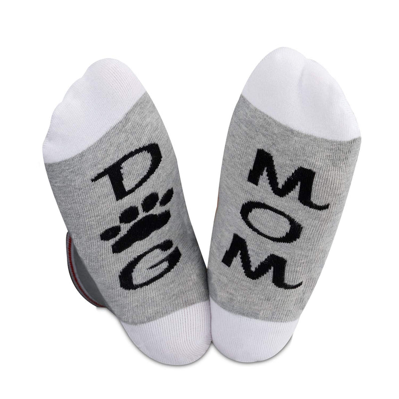 [Australia] - POFULL 2 Pairs Dog Lover Gift Dog Mom Socks Cute Puppy Paw Print Christmas Gift 