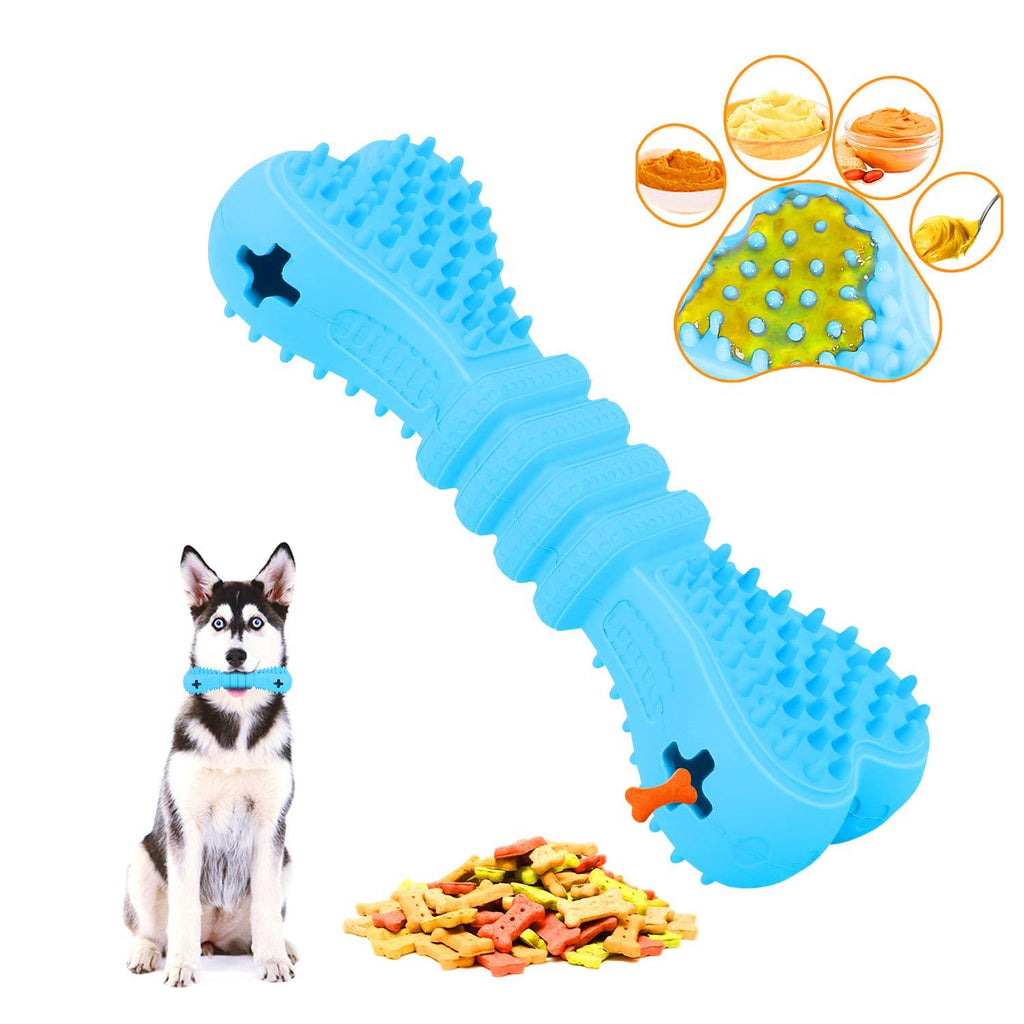 [Australia] - SIKROFEGEN Dog Chew Toy, Durable Natural Rubber Beef Teeth Cleaning Tough Dog Bone for All Aggressive Chewers Small/Medium/Large Dogs Puppy (6.7x2.5x1.5 Inch) 