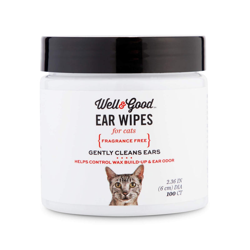 Well & Good Cat Ear Wipes, Pack of 100 - PawsPlanet Australia