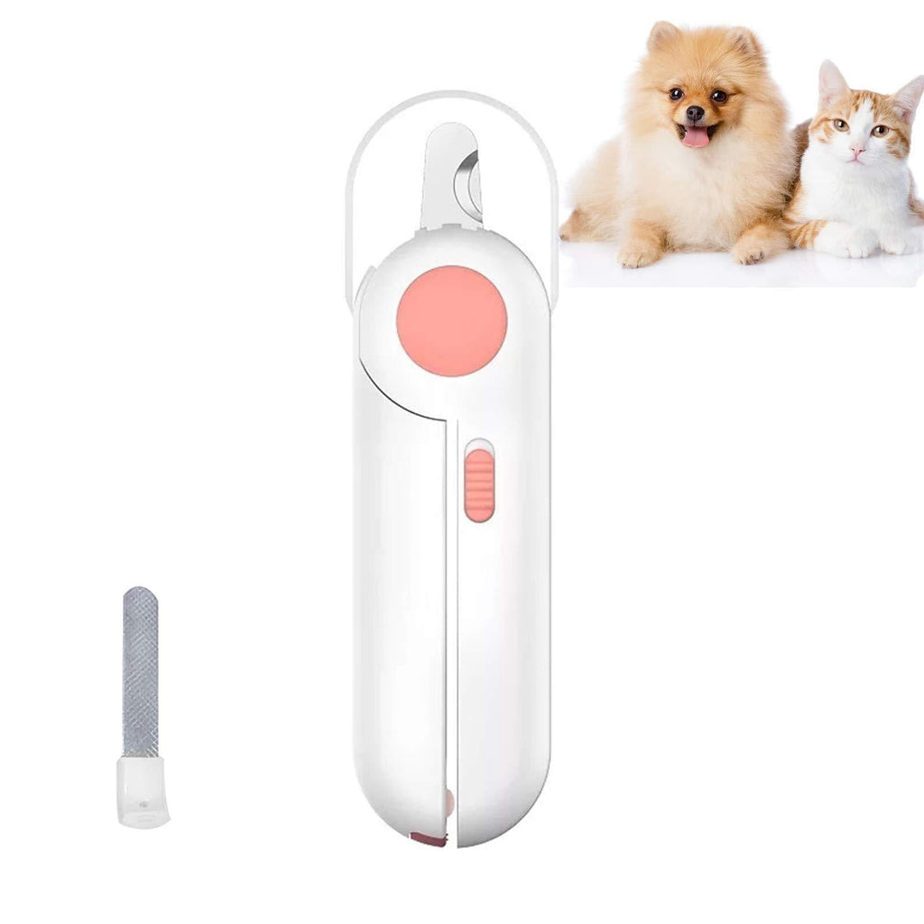 [Australia] - BZ Cat Dog Nail Clippers and Trimmer, Pet Nail Clippers with LED Light-Safety Guard Over, Free Nail File, Professional Nail Clippers Tools Kit for Small Animals Claw Care 