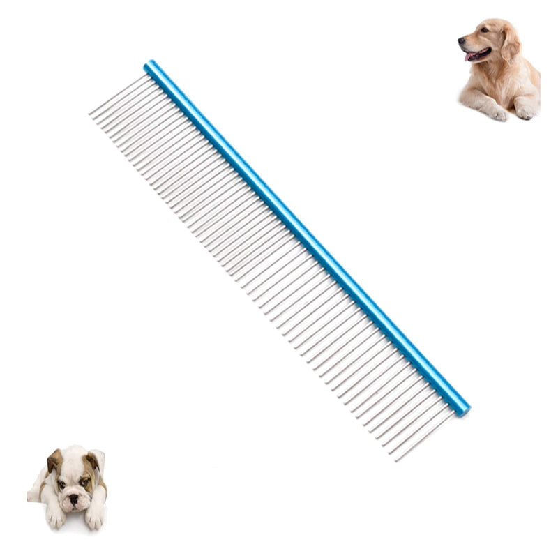 [Australia] - HarSeab Pet Stainless Steel Grooming Comb 7.5 Inch,Pet Comb for Dogs & Cats,Pet Grooming Brush Deshedding Tool Removes Tangles and Knots 