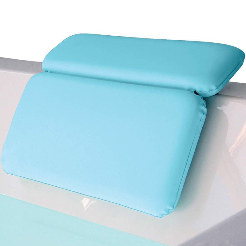 Gorilla Grip Original Spa Bath Pillow Features Powerful Gripping Technology, Comfortable, Soft, Large, 14.5x11, Luxury 2 Panel Design for Shoulder, Neck Support, for Hot Tub, Jacuzzi, Spas, Spa Blue 14.5 x 11 Inch - PawsPlanet Australia