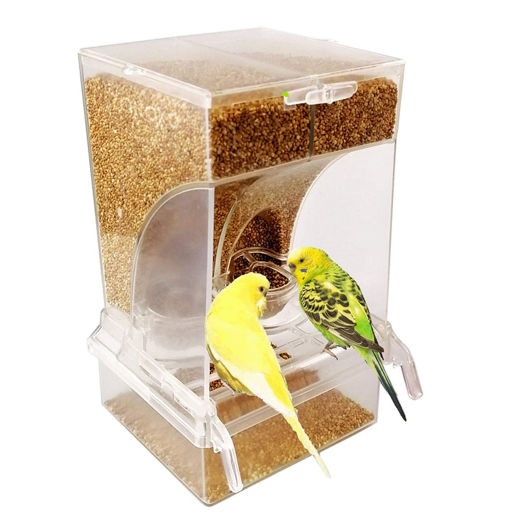 [Australia] - ZOHOKO No Mess Bird Feeders Automatic Parrot Seed Tube for Parakeet Canary Cockatiel Finch 