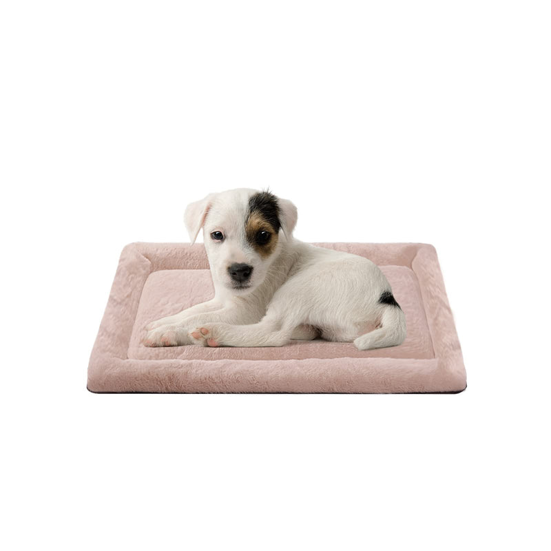 PETCIOSO Super Soft Dog Cat Crate Bed Blanket-Fluffy Pet Bed All Season-Machine Wash & Dryer Friendly-Anti-Slip Pet Beds（NOT for Chewer） 22in Pinkish Taupe - PawsPlanet Australia
