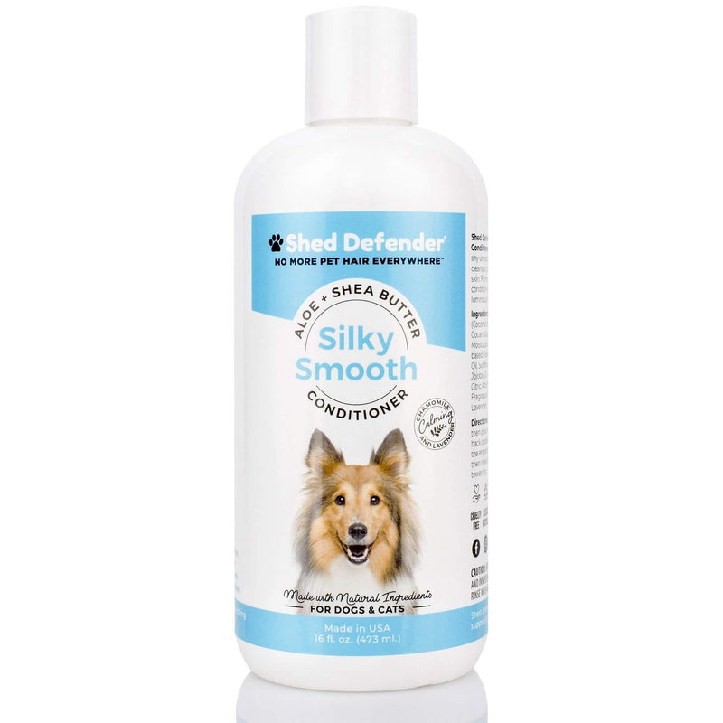 [Australia] - Shed Defender Silky Smooth Conditioner for Dogs, Hydrating, Moisturizing, Natural Ingredients, Coconut & Jojoba Oil, Shea Butter, Shiny, Healthy Coat 