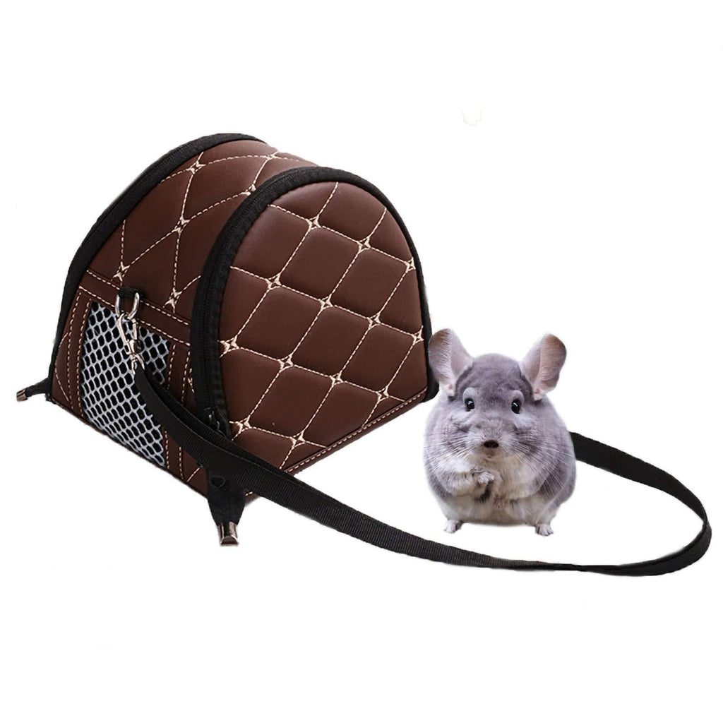 [Australia] - Hamiledyi Hamster Carrier Bag,Portable Breathable Backpack Adjustable Single Shoulder Strap for Syria Hamster Guinea Pig Hedgehog Sugar Glider Dwarf Rabbit Gerbil Chinchilla 