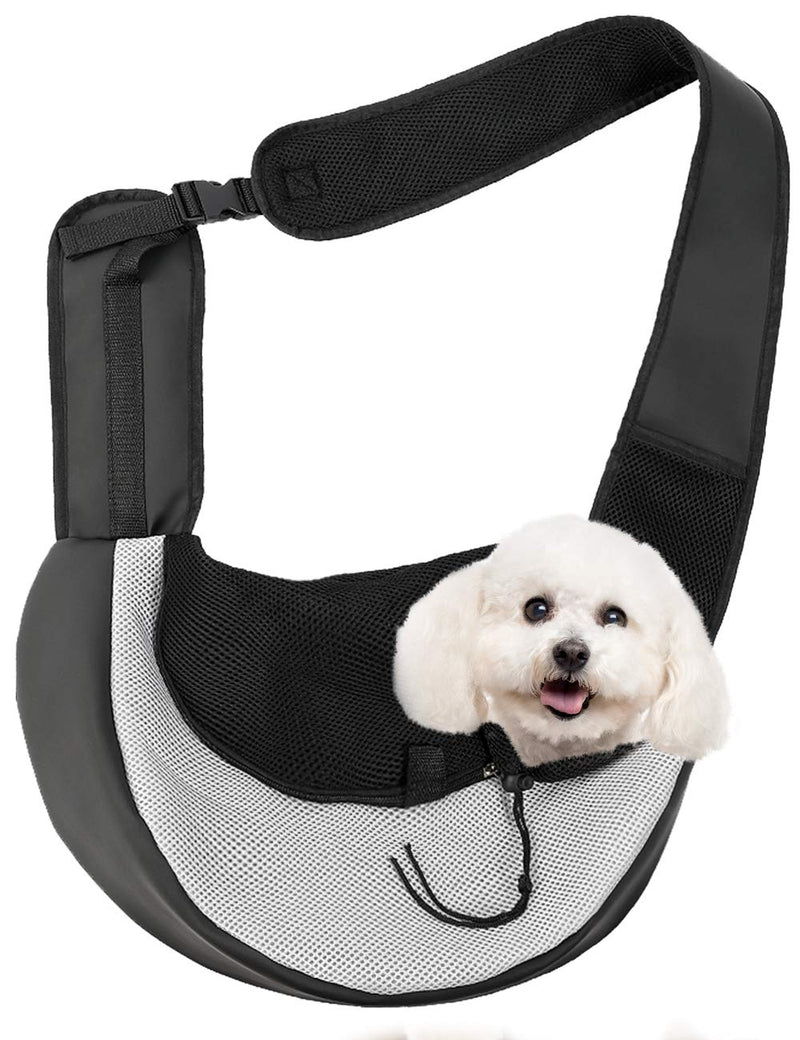 [Australia] - Zero Zoo Pet Dog Carrier Slings, Breathable Mesh Travelling Pet Hands, Zipper Anti-Pinch Hair Design, Adjustable Padded Strap Tote Dog and Cat Carrier Bag S/5lbs 