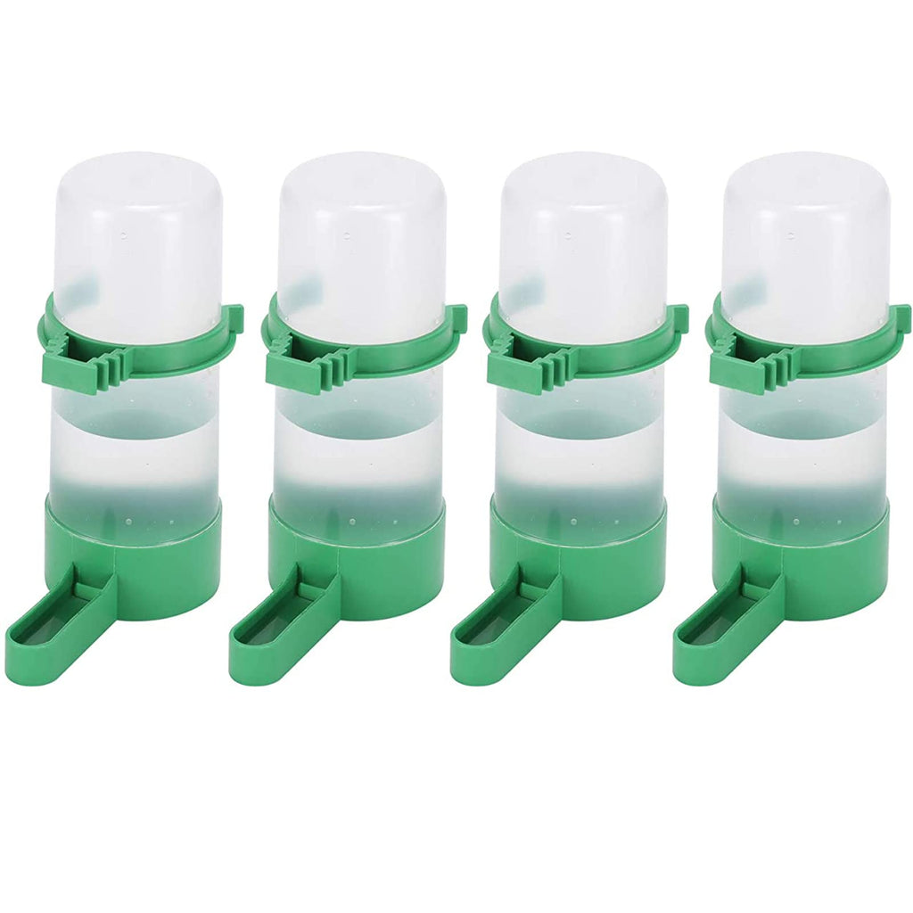 Lamoutor 4Pcs Bird Water Feeder Plastic Drinker Feeder Water Clip for Parrots Budgie Cockatiel Lovebirds - PawsPlanet Australia