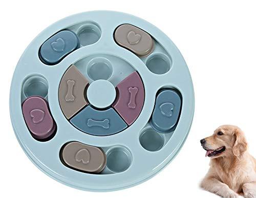 [Australia] - Xsesen Dog Interactive Feeder Bowl Dog Slow Feeder Puzzle Toy Dog Play Hide and Seek IQ Food Training Game for Pet Dogs Puppy Cats Prevent Boredom and Upset 